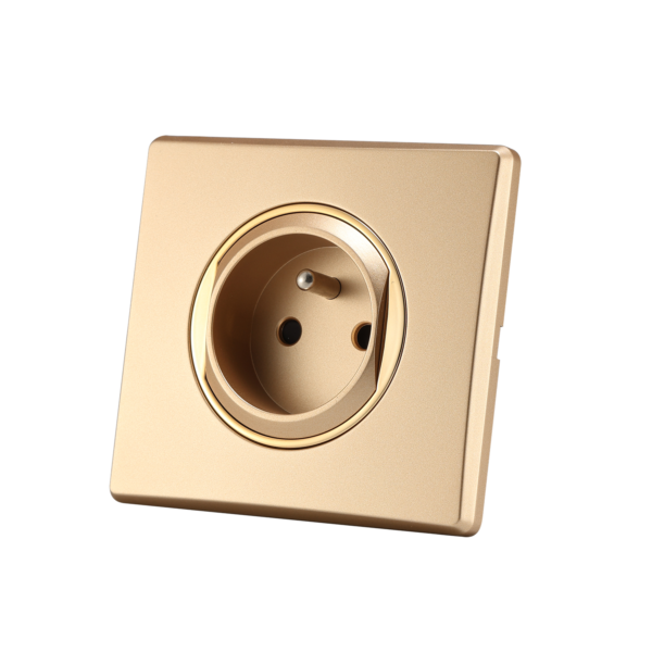K1 series - Modern Switches and Sockets in French Style Gold Color Africa Market Popular Factory OEM