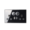 K60 Glass Ring LED Series - black switch 4gang - Image 3