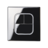 K60 Glass Ring LED Series - black switch 4gang - Image 6