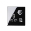 K60 Glass Ring LED Series - black switch 4gang - Image 8